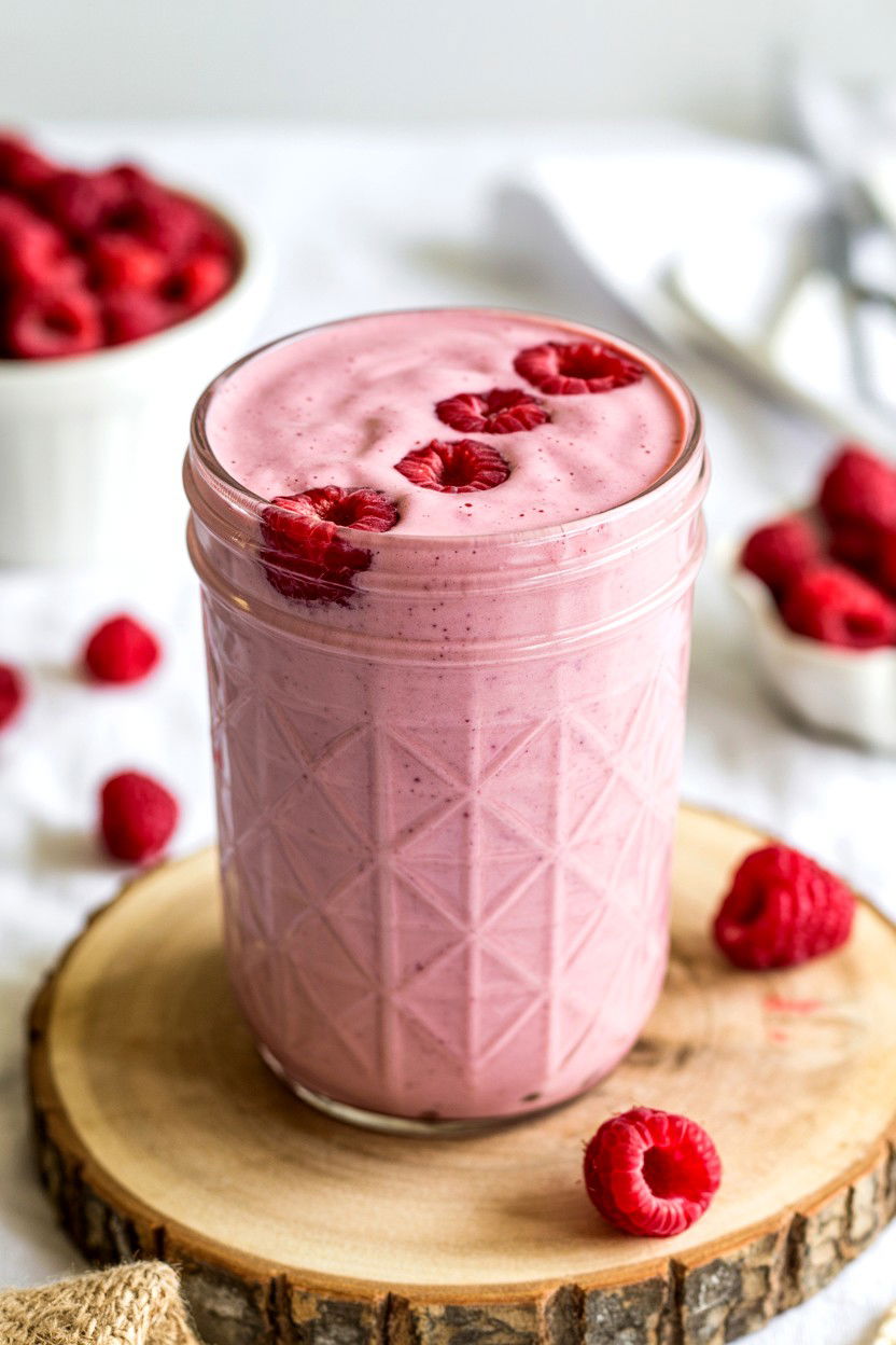 Raspberry Greek Yogurt Smoothie - 25 Valentine's Day Smoothie Recipes