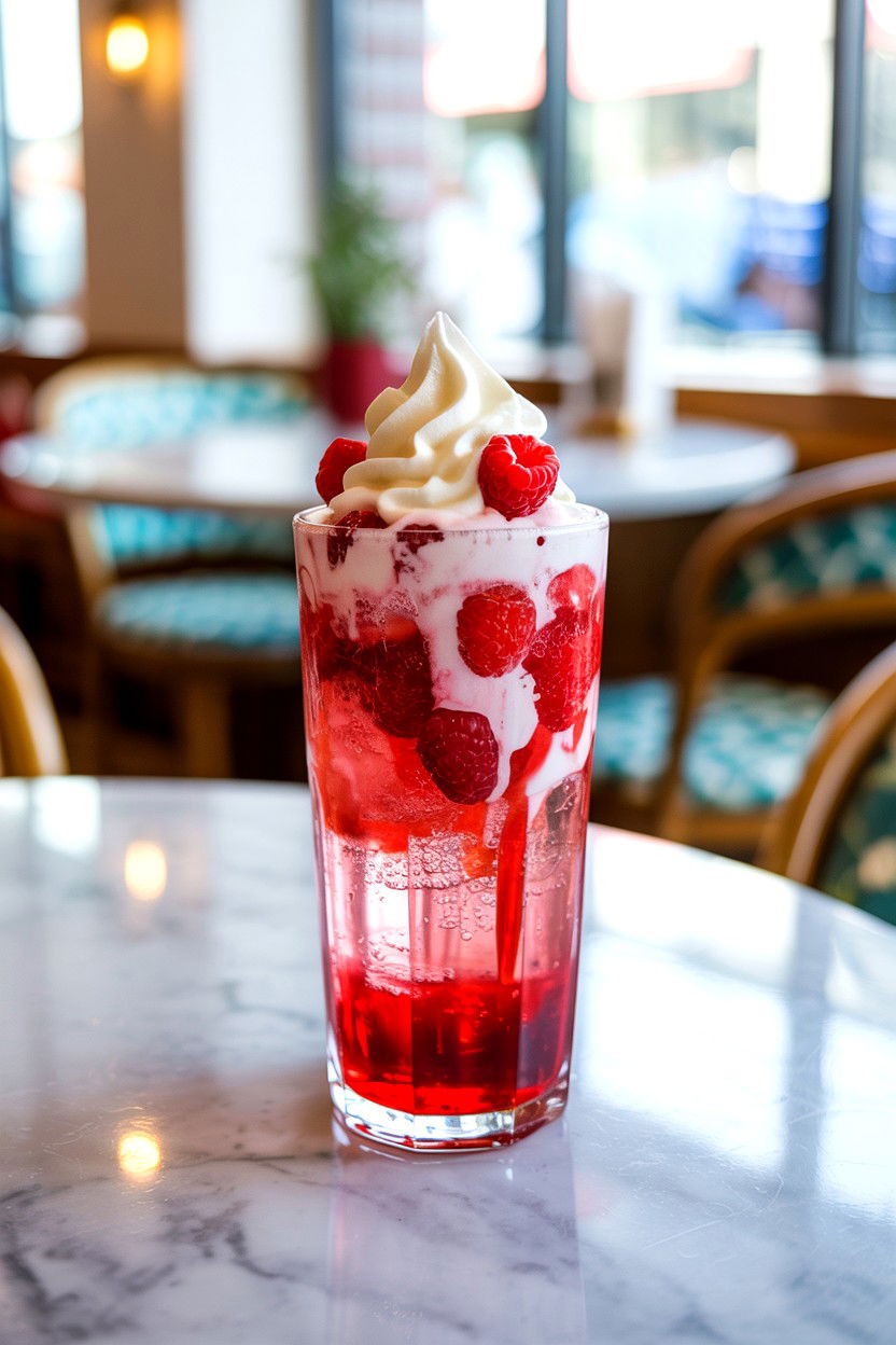 Raspberry Italian Soda - 25 Valentine's Day Red Drink Ideas