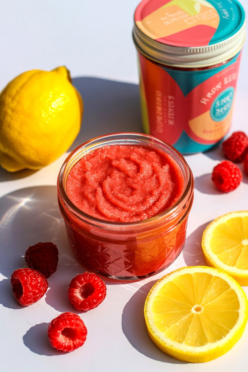 Raspberry Lemon Scrub - 25 Valentine's Day Body Scrub Ideas