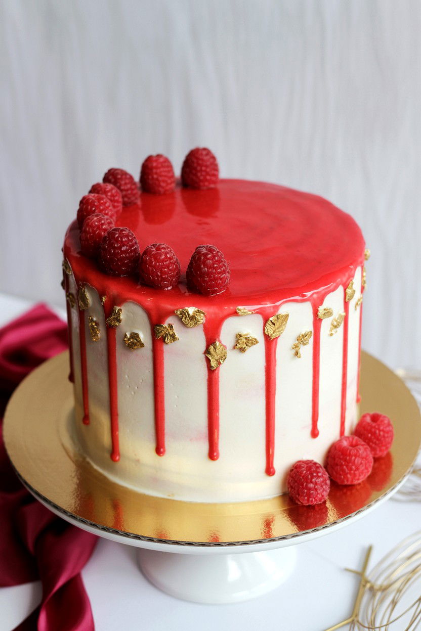 Raspberry and Gold Wedding - 25 Valentine's Day Wedding Color Ideas