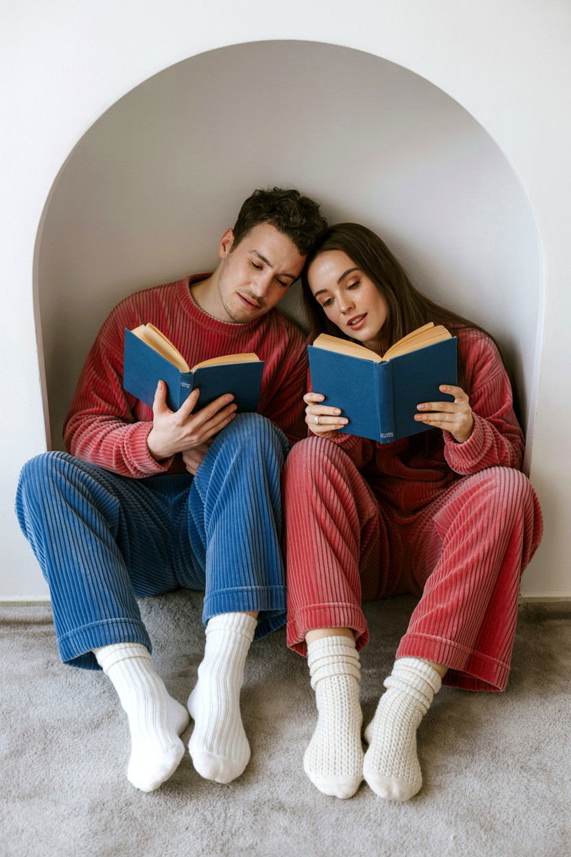 Reading Books Together - 25 Valentine's Day Candid Photo Ideas