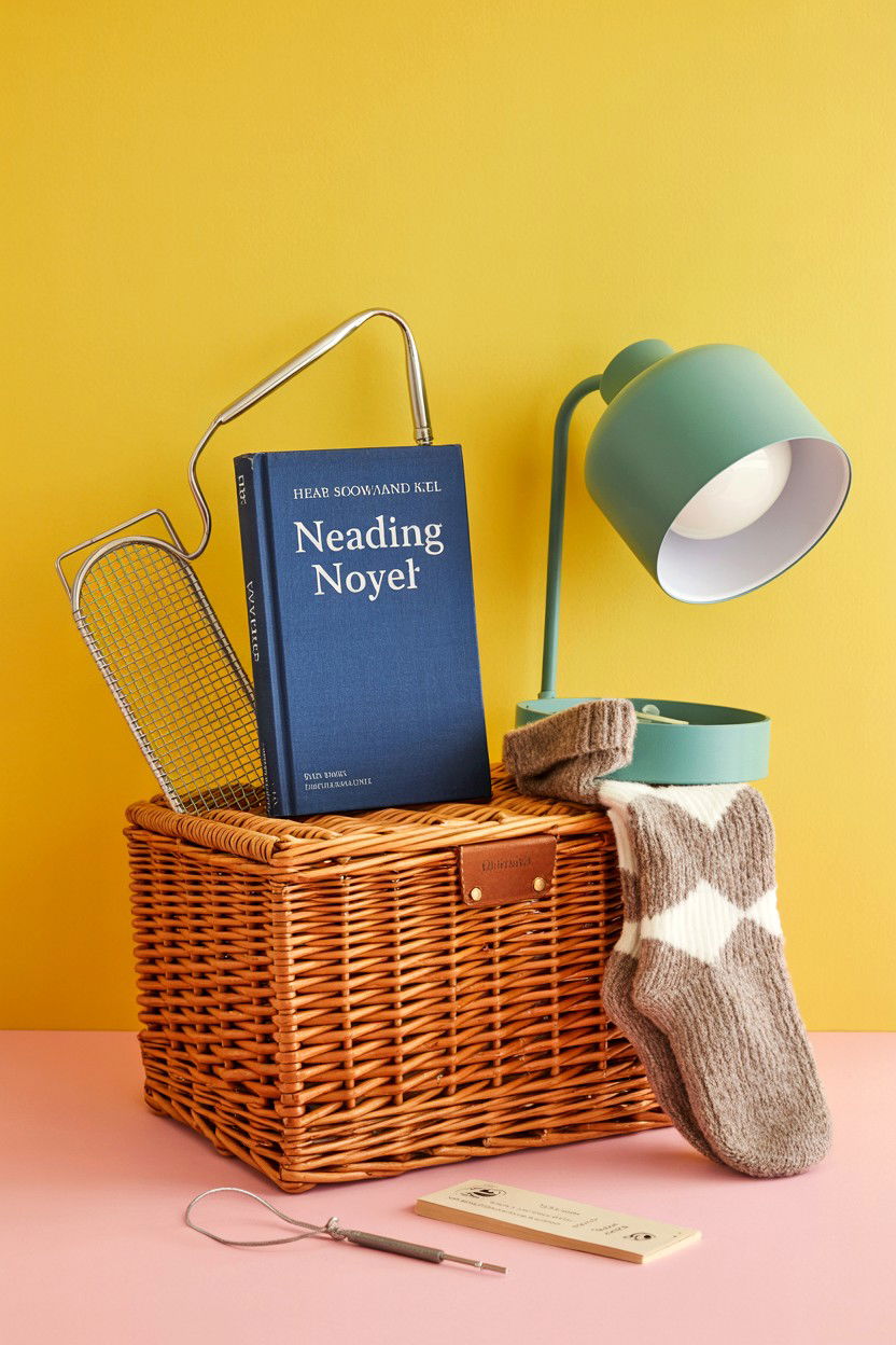 Reading Gift Basket - 25 Valentine's Day Cozy Gift Basket Ideas