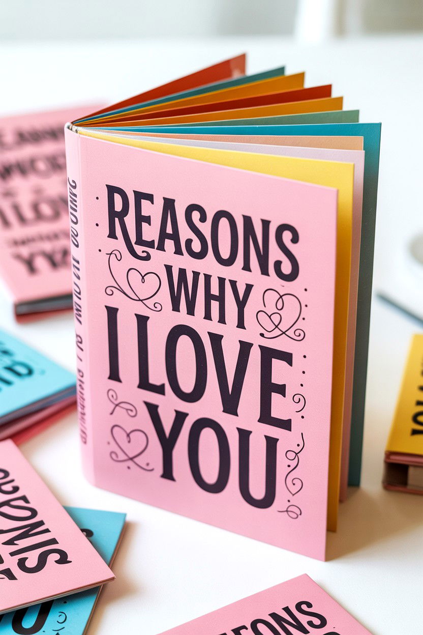 Reasons Why I Love You - 25 Valentine's Day Flip Book Ideas