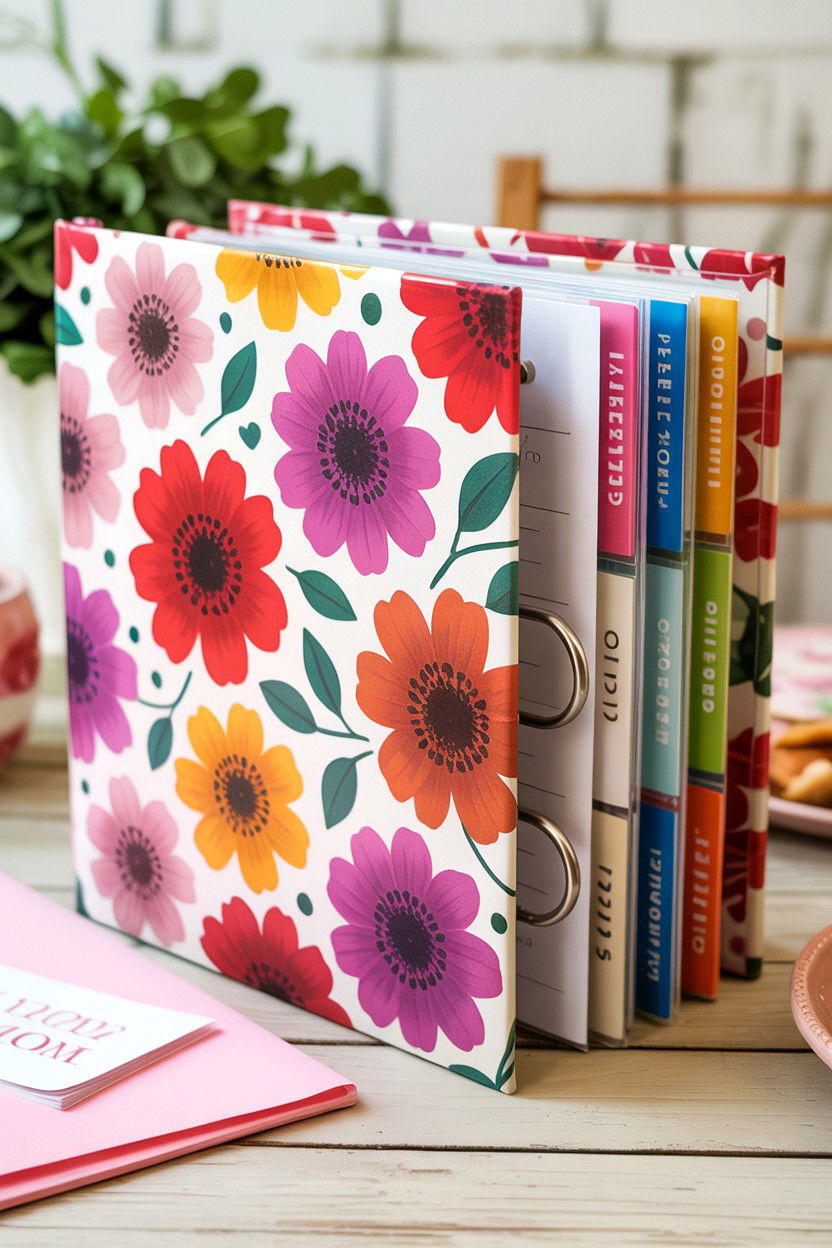 Recipe Binder - 25 Valentine's Day Gifts for Mom