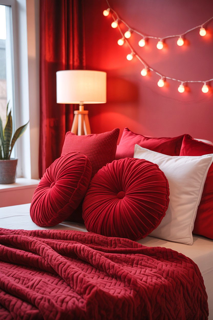 Red Aesthetic Room Decor - 25 Valentine's Day Photo Dump Ideas