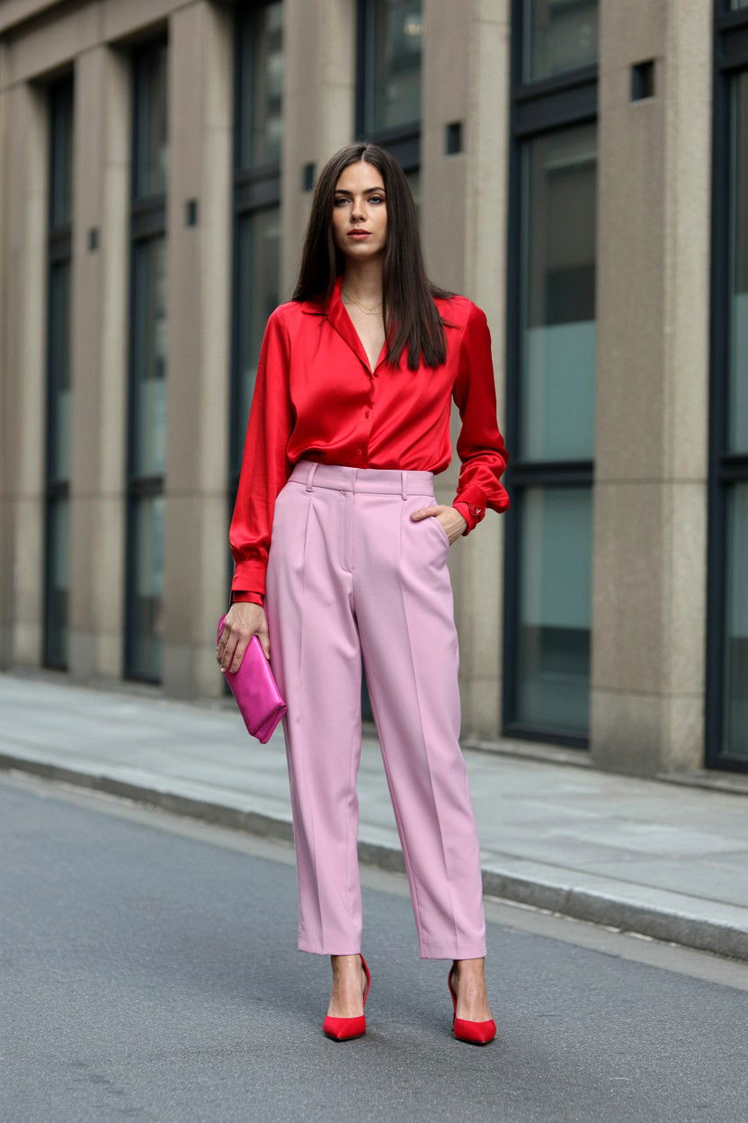 Red And Pink Outfits - 25 Valentine's Day 2025 Trend Ideas