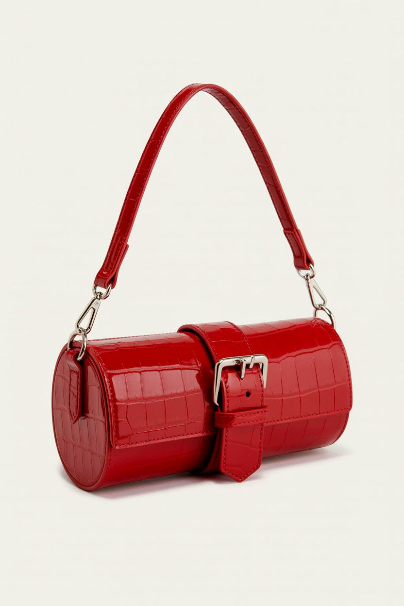 Red Baguette Bag - 25 Valentine's Day Y2K Outfits