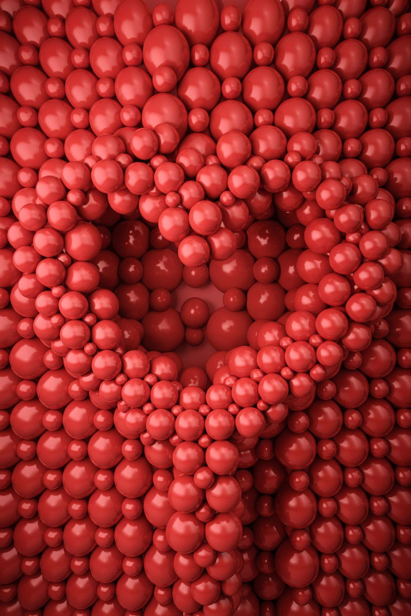 Red Heart Balloon Wall - 25 Valentine's Day Party Backdrop Ideas