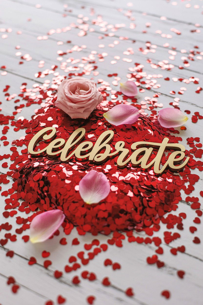 Red Heart Confetti - 25 Valentine's Day Bachelorette Party Ideas