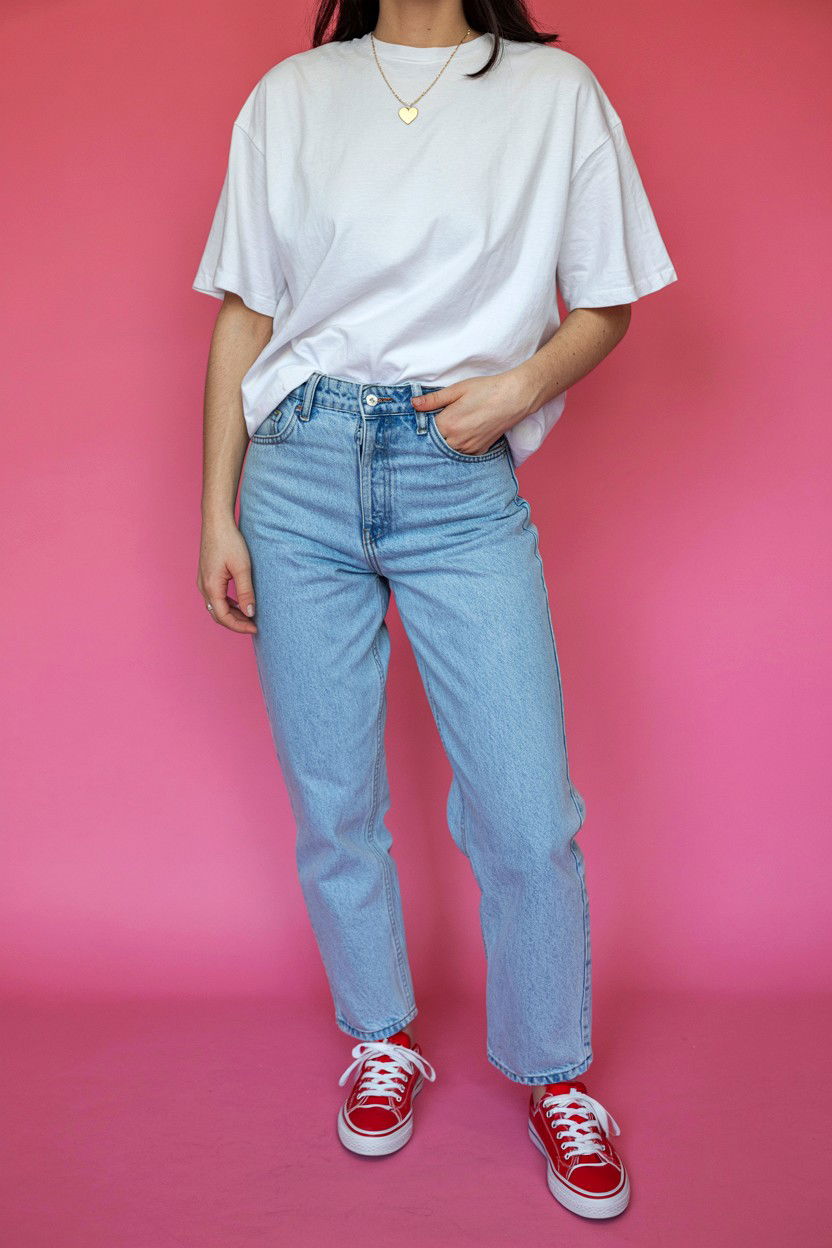 Red Heart Sneakers - 25 Valentine's Day Shoe Ideas