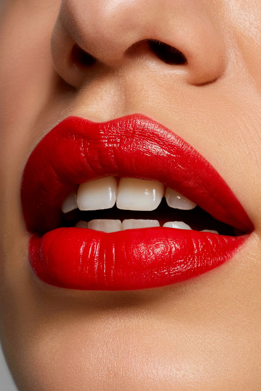 Red Lip Statement Look - 25 Red Lip Valentine's Day Looks