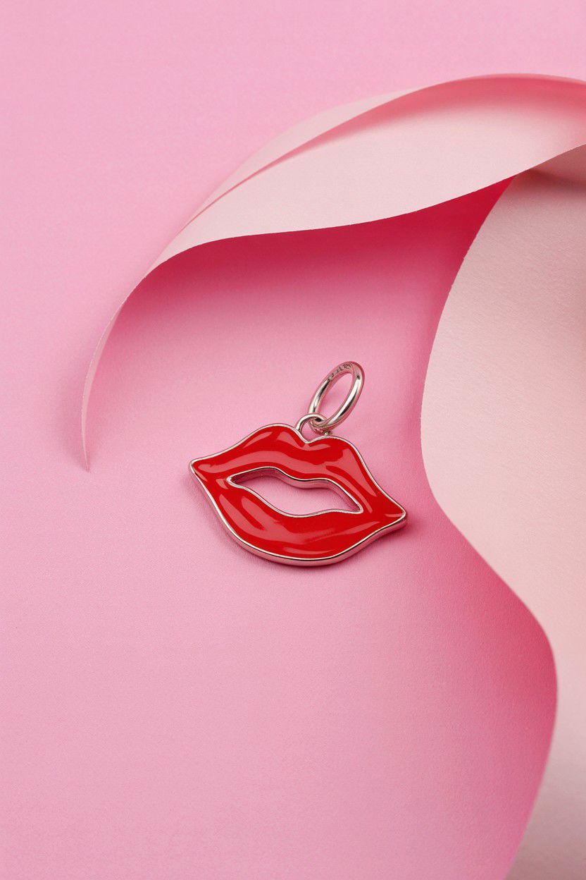 Red Lips Charm - 25 Valentine's Day Charm Bracelet Ideas