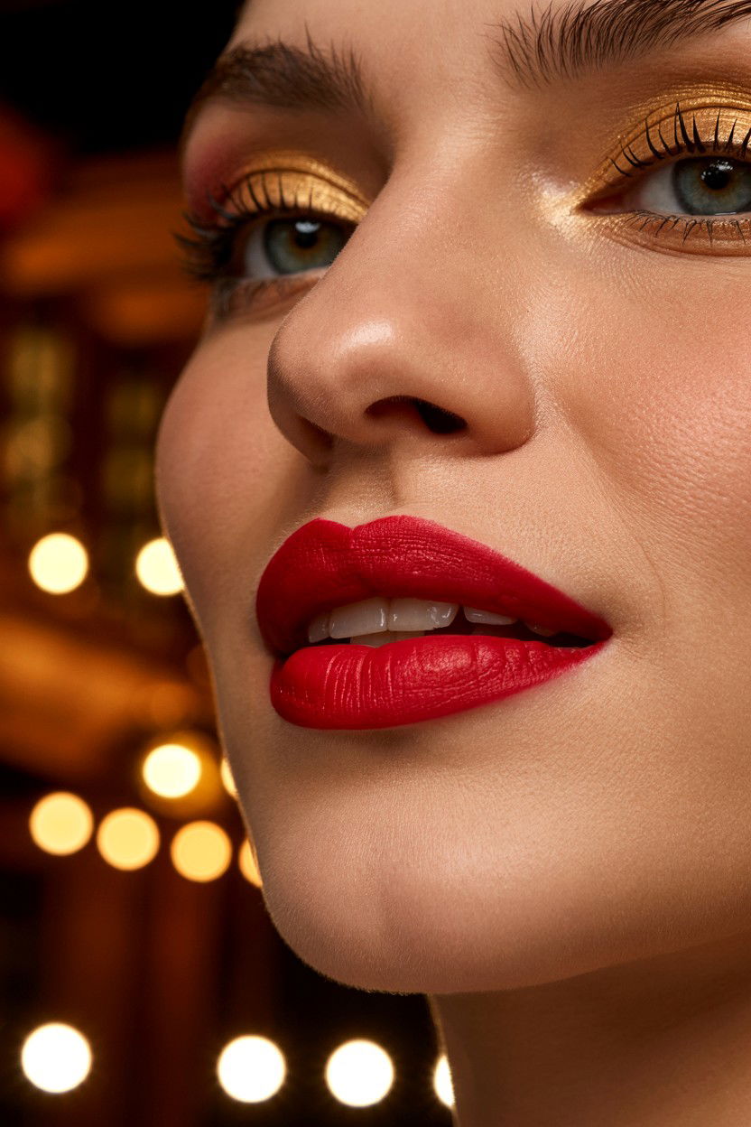 Red Lipstick - 25 Easy Valentine's Day Makeup Looks