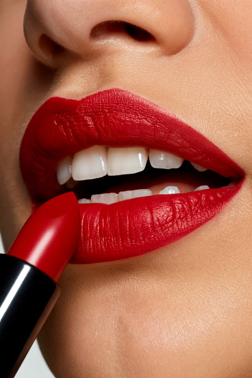 Red Lipstick - 25 Valentine's Day Glow Up Ideas