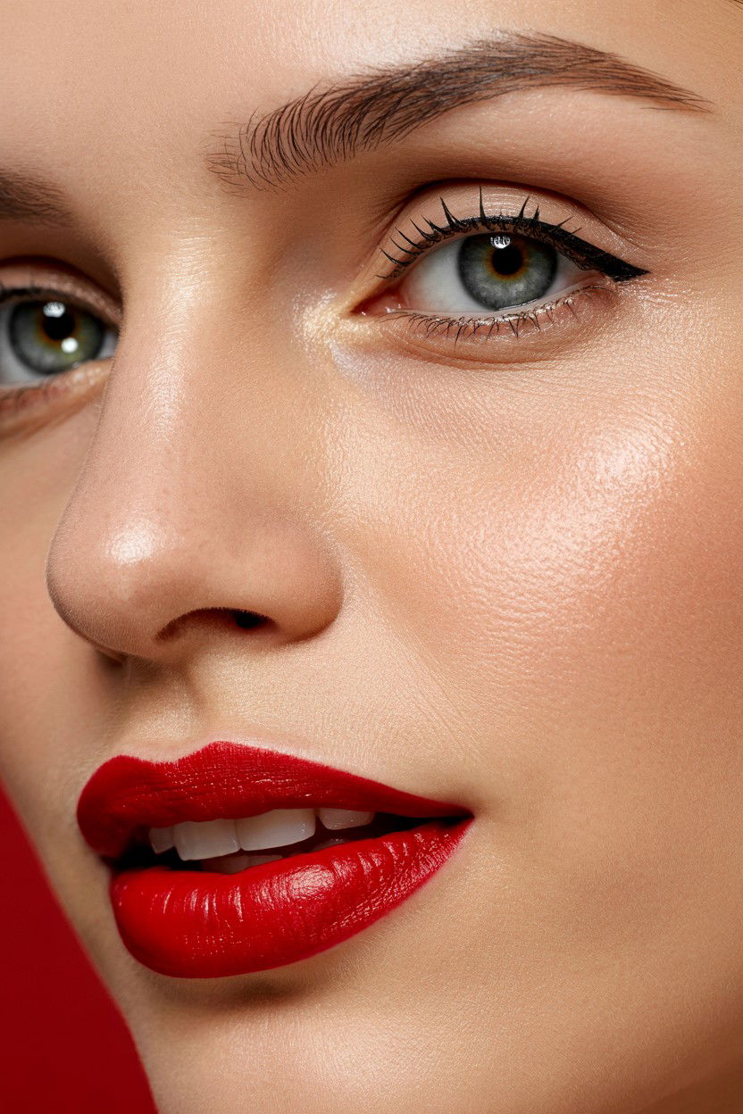 Red Lipstick - 25 Valentine's Day Makeup for Beginners