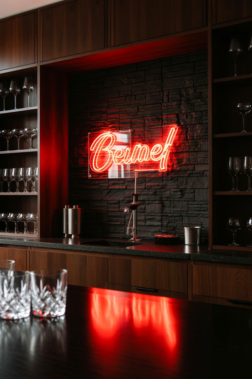 Red Neon Sign - 25 Valentine's Day Neon Sign Ideas