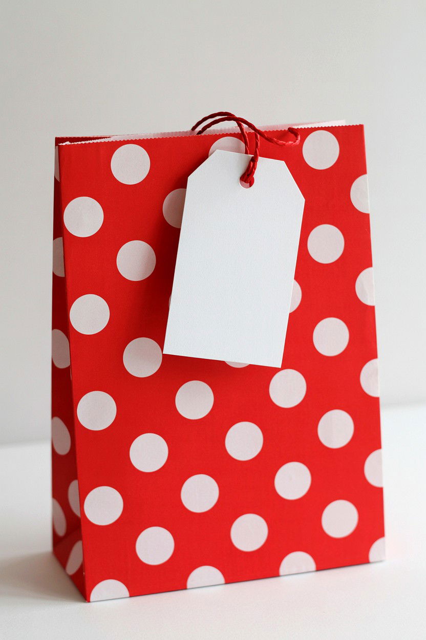 Red Polka Dot Bag - 25 Valentine's Day Treat Bag Ideas