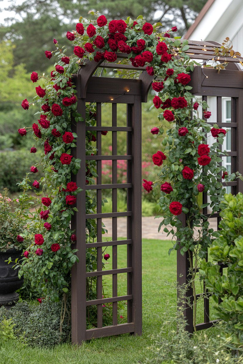 Red Rose Arch - 25 Valentine's Day Garden Ideas