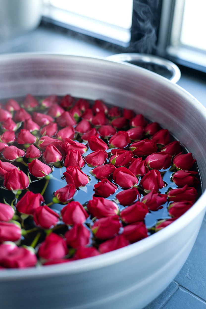 Red Rose Bud Soak - 25 Valentine's Day Bath Soak Ideas