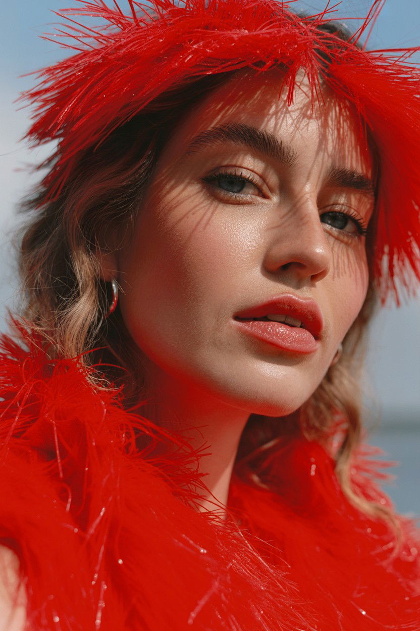 Red Sparkle Accent - 25 Valentine's Day Highlighter Looks