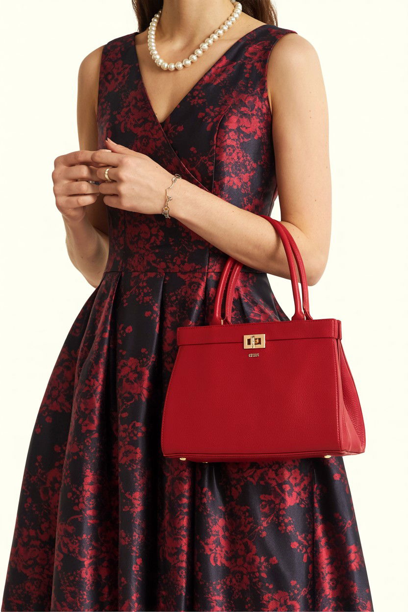 Red Top Handle Bag - 25 Valentine's Day Handbag Ideas