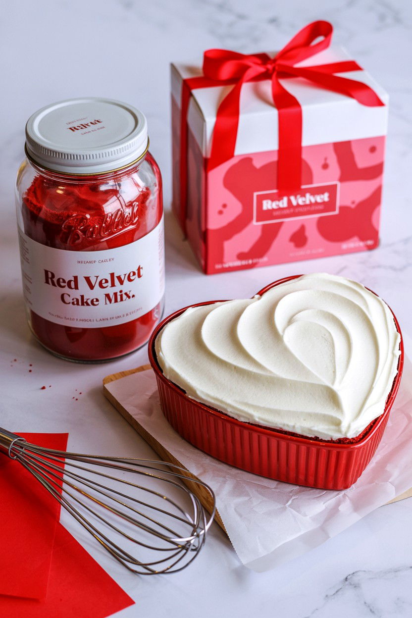 Red Velvet Baking Kit - 25 Valentine's Day Gourmet Gift Basket Ideas