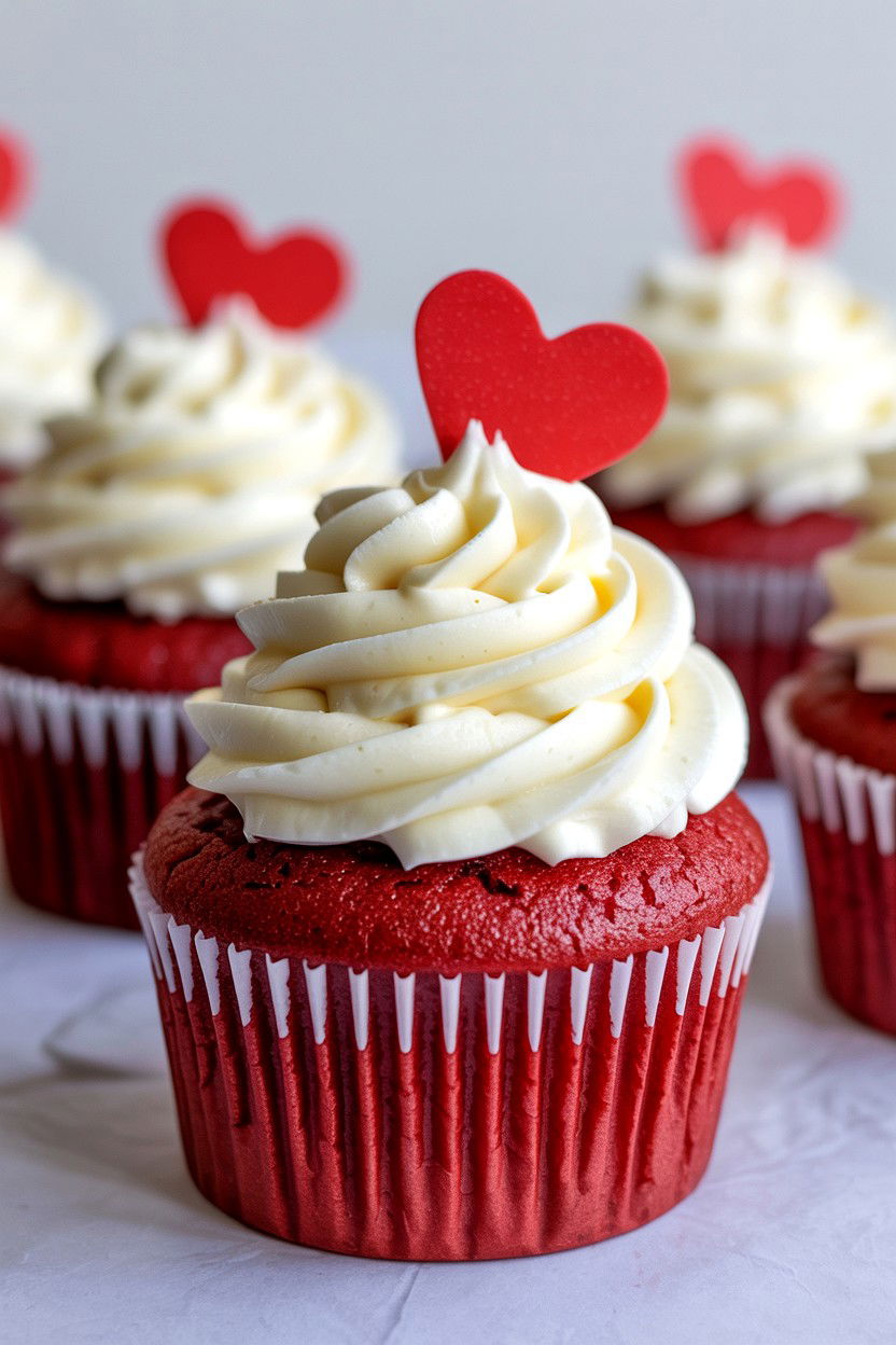 Red Velvet Cupcake - 25 Valentine's Day Engagement Party Ideas