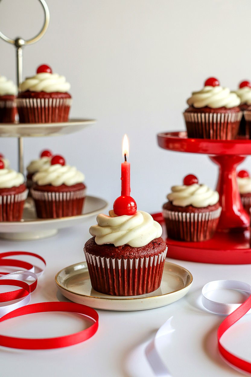 Red Velvet Cupcake Candle - 25 Valentine's Day Scented Candle Ideas