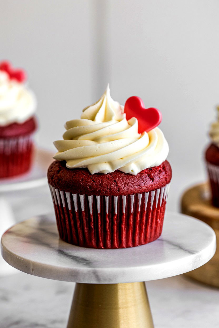 Red Velvet Cupcake - 25 Aesthetic Valentine's Day Ideas