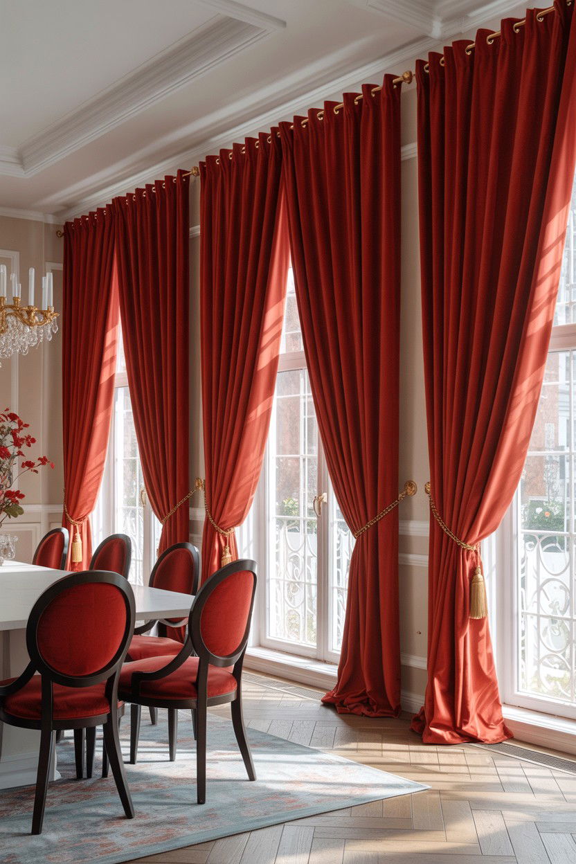 Red Velvet Curtains - 25 Maximalist Valentine's Day Ideas