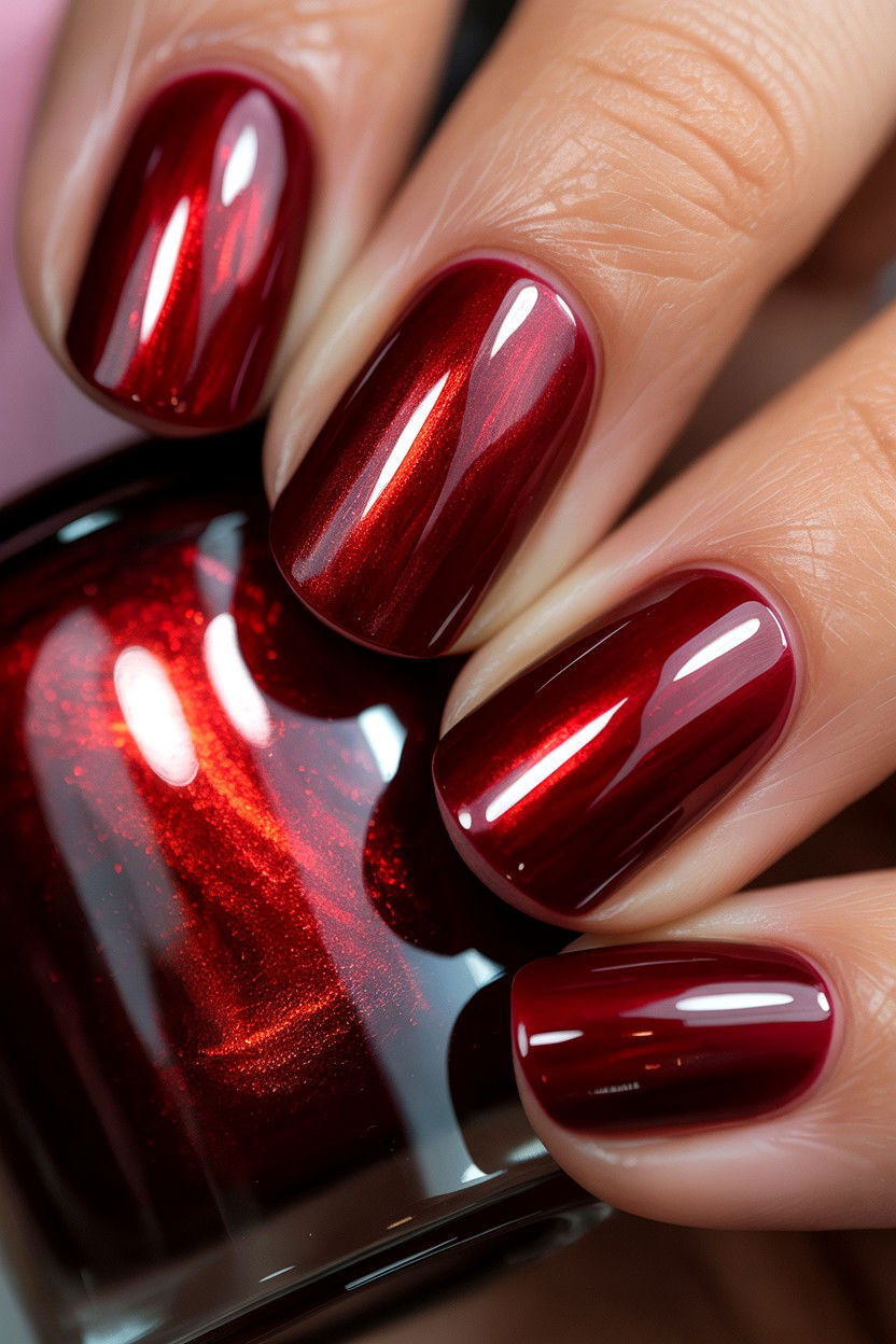 25 Glossy Valentine's Day Nail Ideas for a Polished Look
