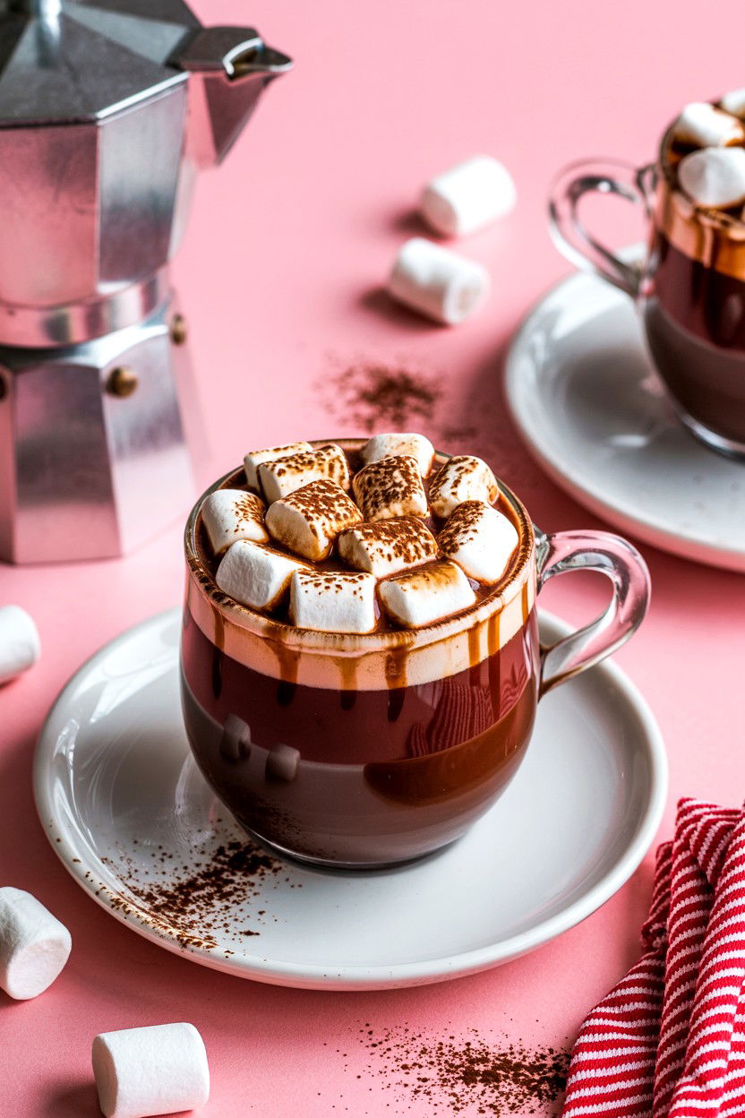 Red Velvet Hot Chocolate Espresso - 25 Valentine's Day Coffee Drink Ideas