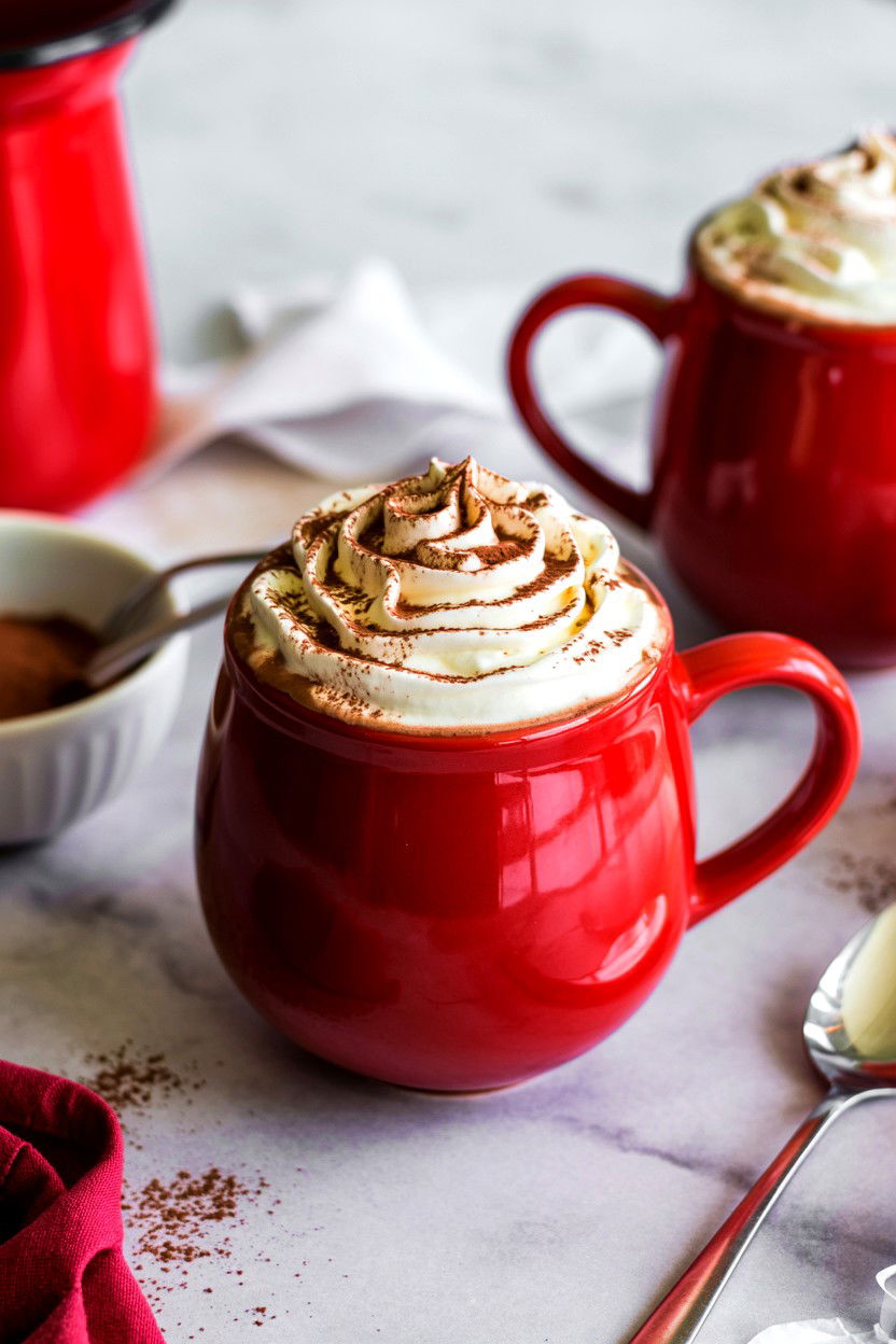 Red Velvet Hot Chocolate - 25 Valentine's Day Fancy Drink Ideas
