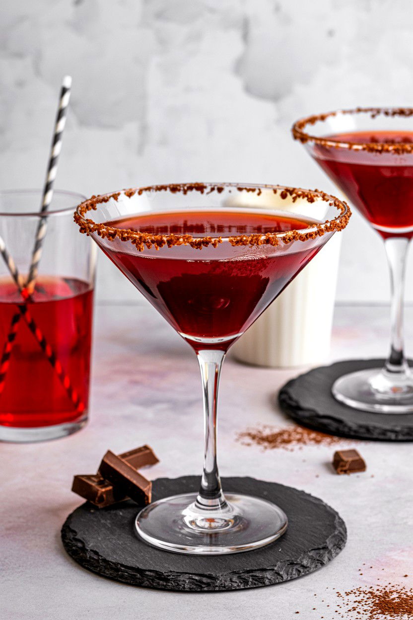 Red Velvet Martini - 25 Valentine's Day Martini Ideas