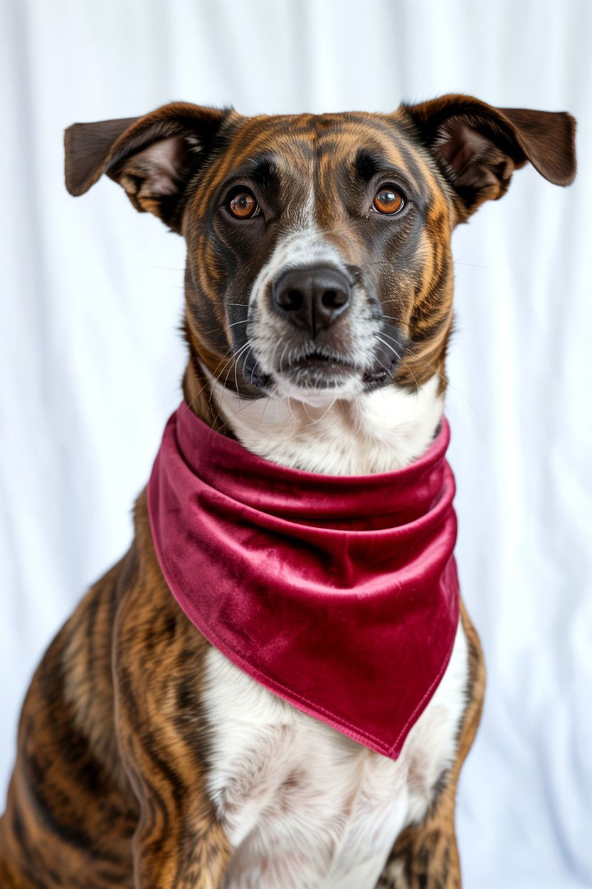Red Velvet Pet Bandana - 25 Valentine's Day Pet Bandana Ideas