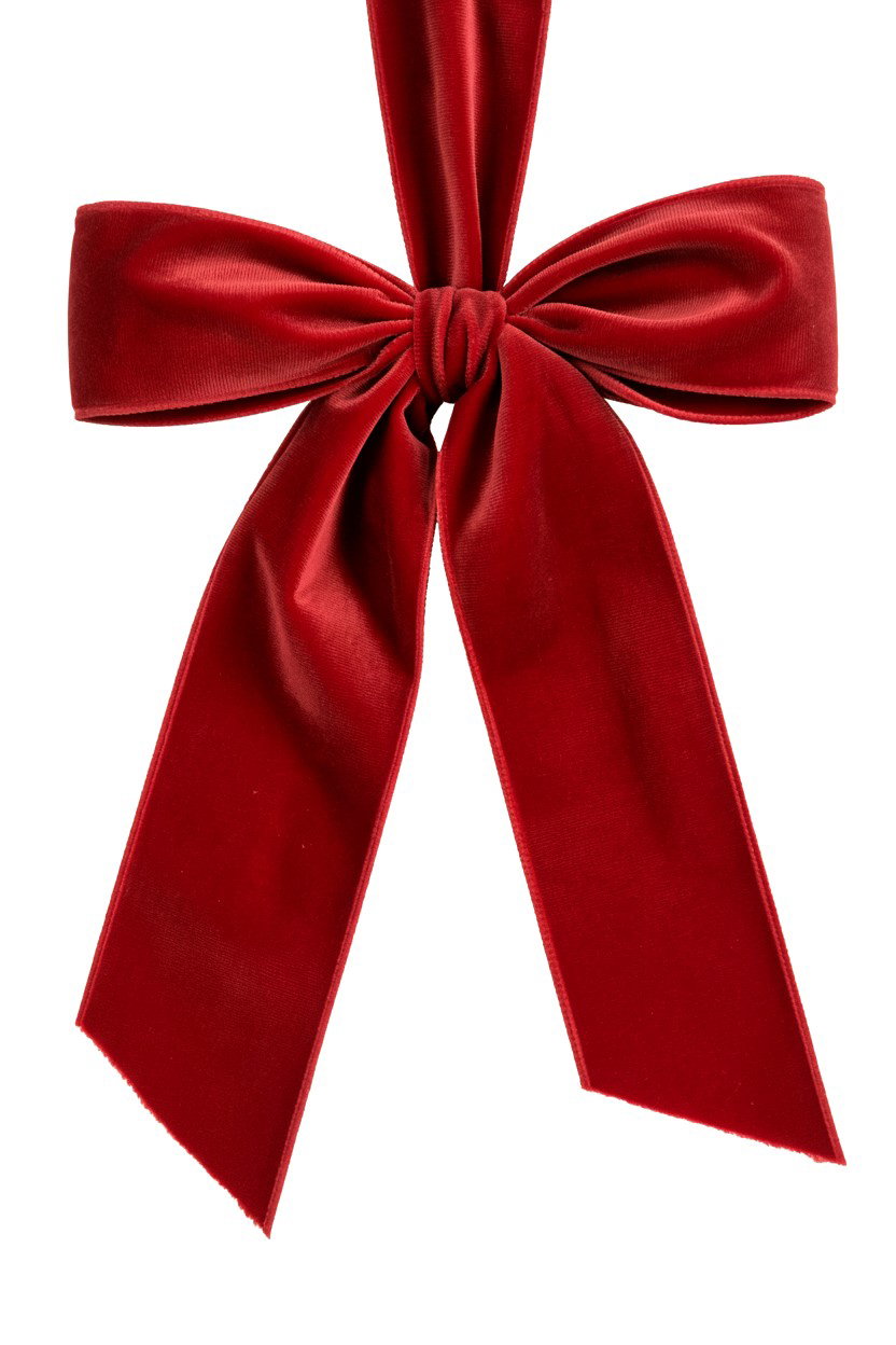Red Velvet Ribbon Bow - 25 Valentine's Day Ribbon Ideas