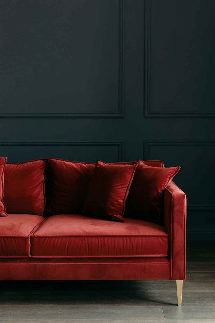 Red Velvet Sofa - 25 Valentine's Day Mini Session Ideas