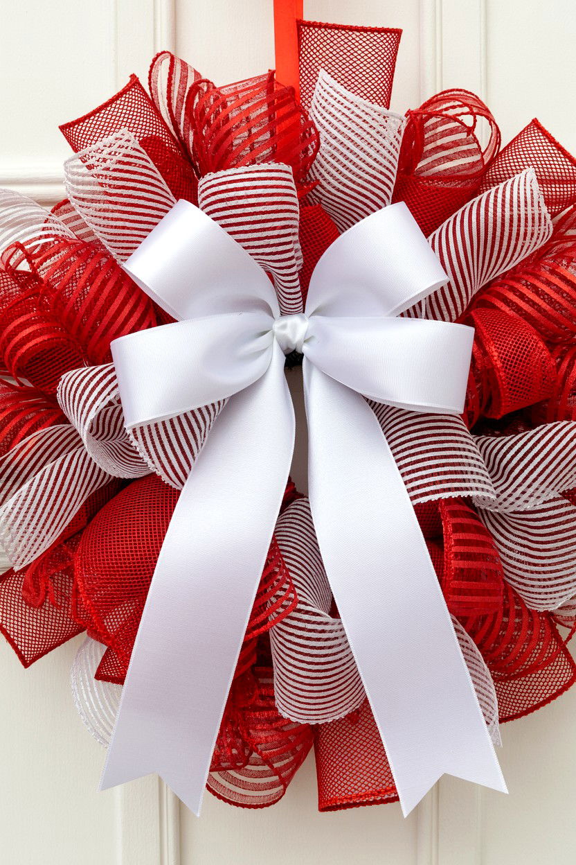 25 Mesh Valentine's Day Wreath Ideas for Your Front Door