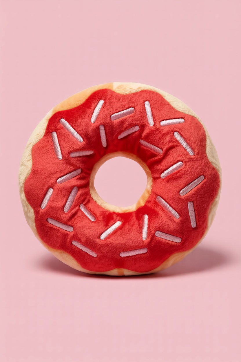 Red plush donut - 25 Valentine's Day Cat Toy Ideas