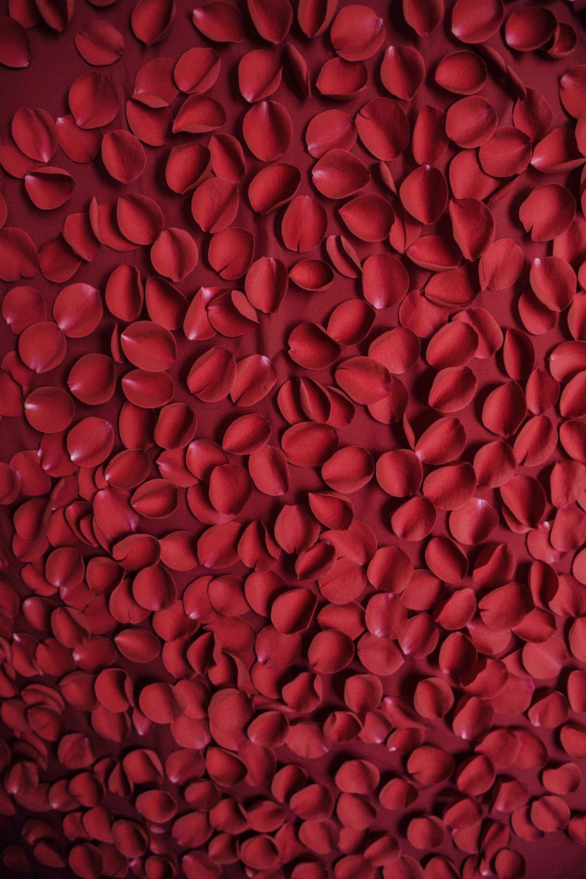 Red rose petal backdrop - 25 Valentine's Day Photo Backdrop Ideas