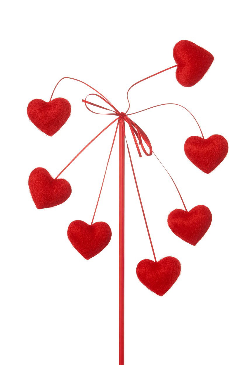 Red teaser wand - 25 Valentine's Day Cat Toy Ideas