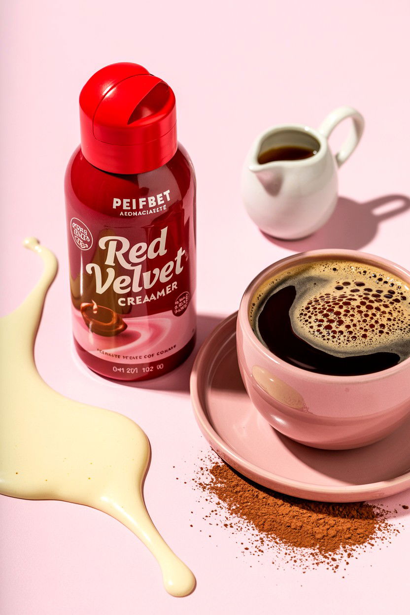 Red velvet coffee creamer - 25 Valentine's Day Coffee Gift Basket Ideas