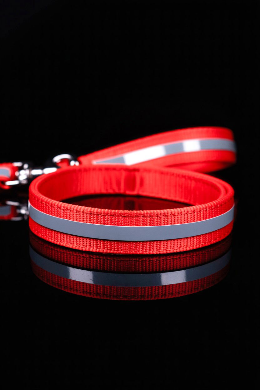 Reflective Red Pet Leash - 25 Valentine's Day Pet Leash Ideas