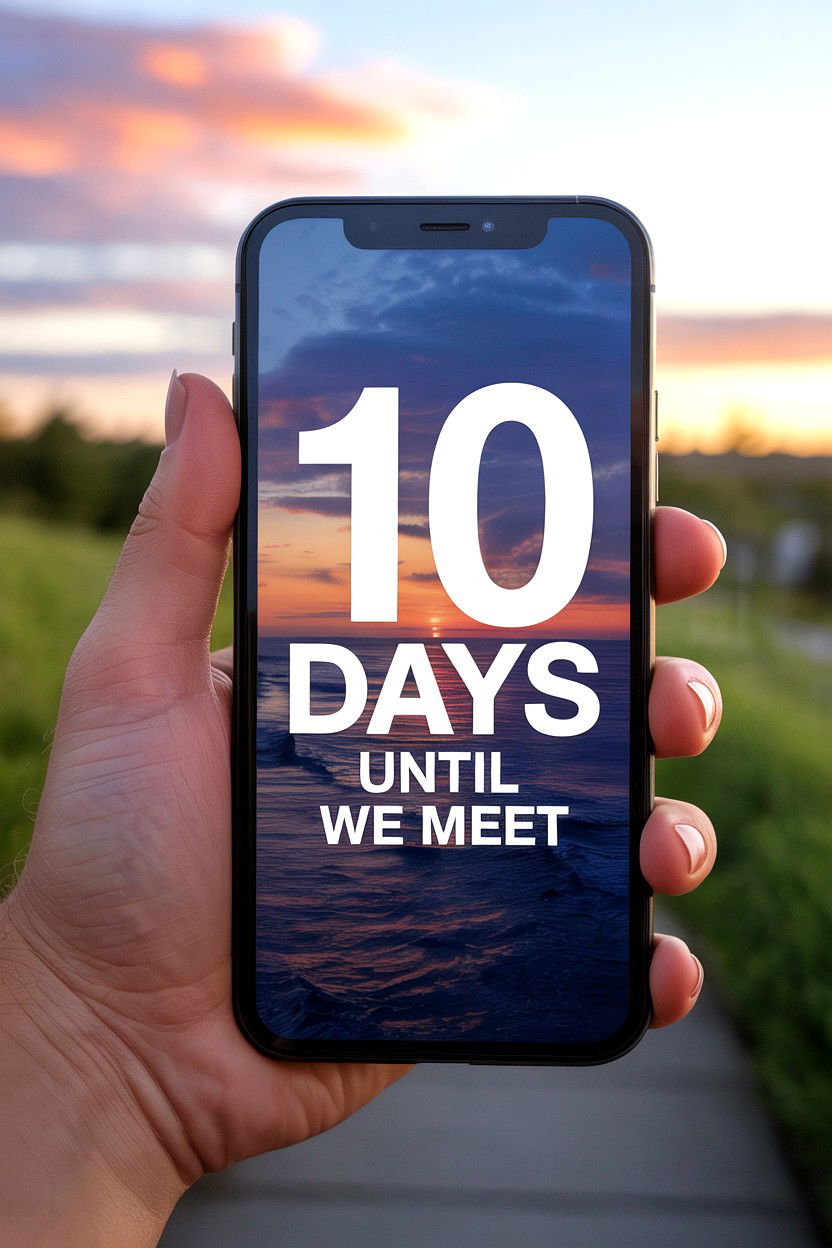 Relationship Countdown Clock App - 25 Long Distance Valentine's Day Ideas