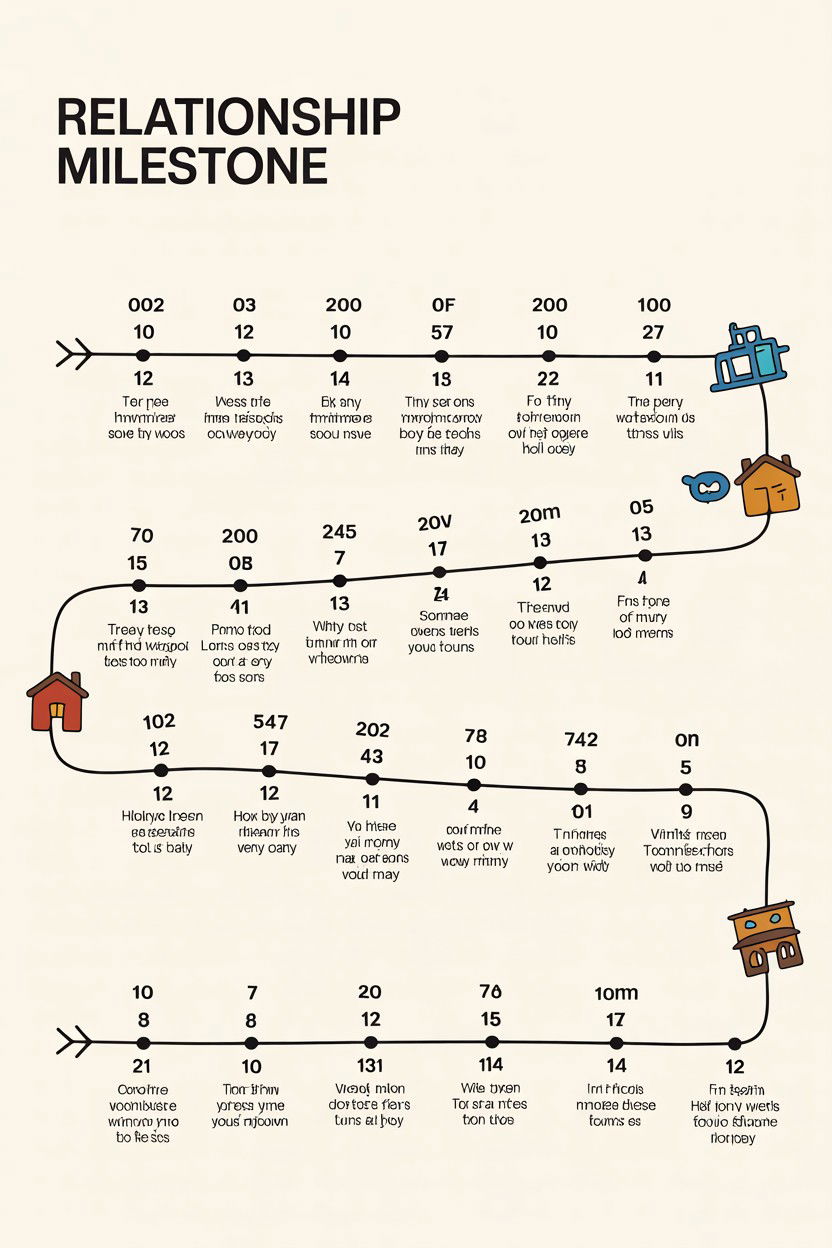 Relationship Milestone Timeline - 25 Valentine's Day Journal Ideas