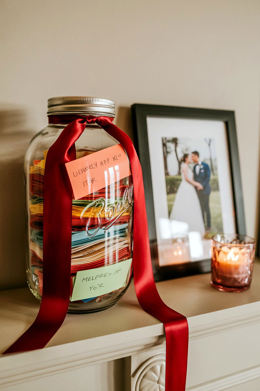 Relationship memory jar - 25 Valentine's Day Ideas for Newlyweds