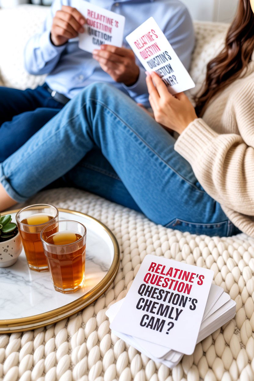 Relationship question cards - 25 Valentine's Day Card Game Ideas