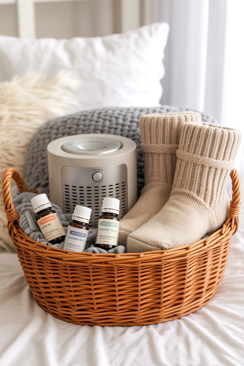 Relaxation Gift Basket - 25 Valentine's Day Cozy Gift Basket Ideas