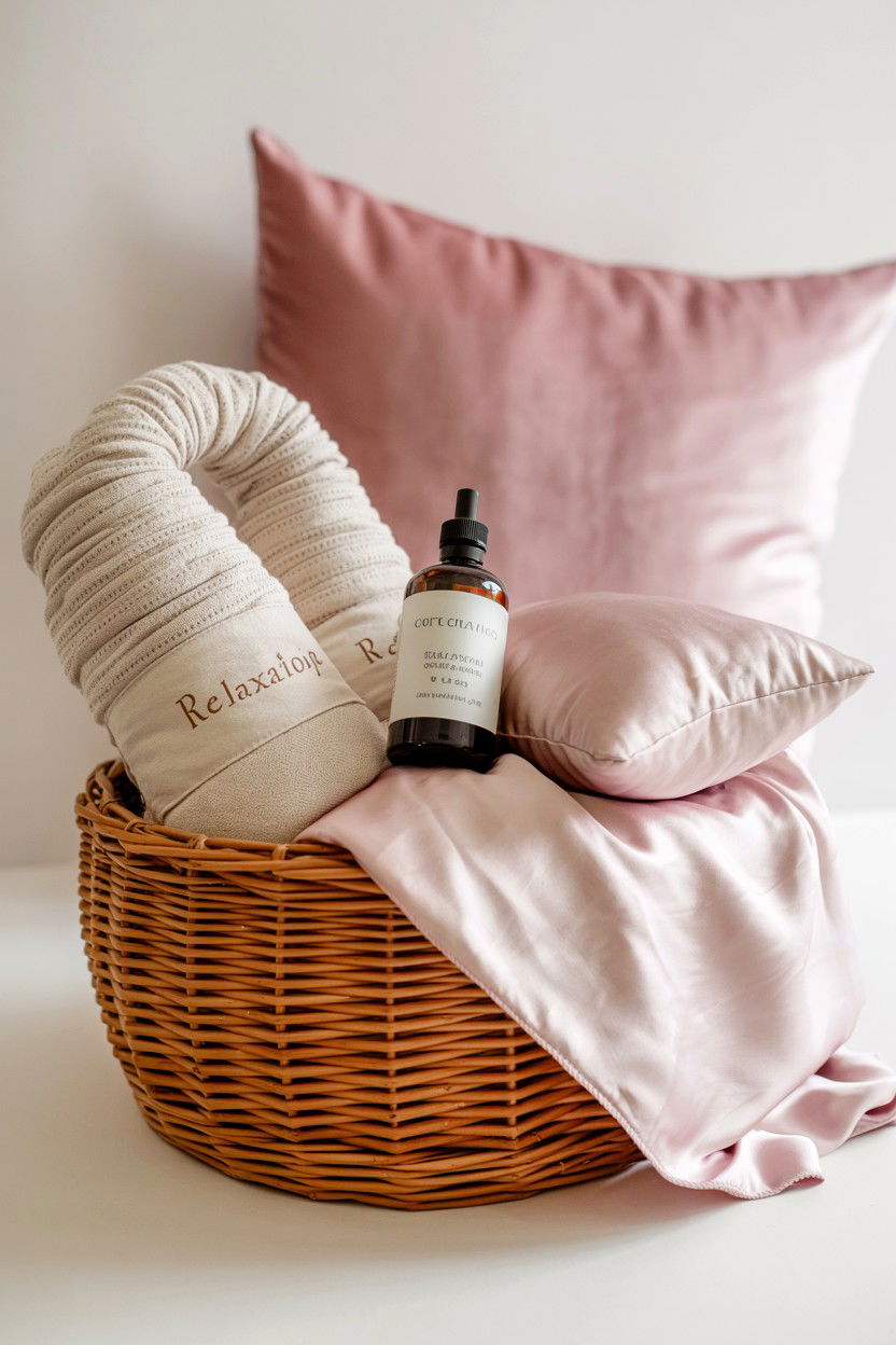 Relaxation gift basket - 25 Valentine's Day Teacher Gift Basket Ideas