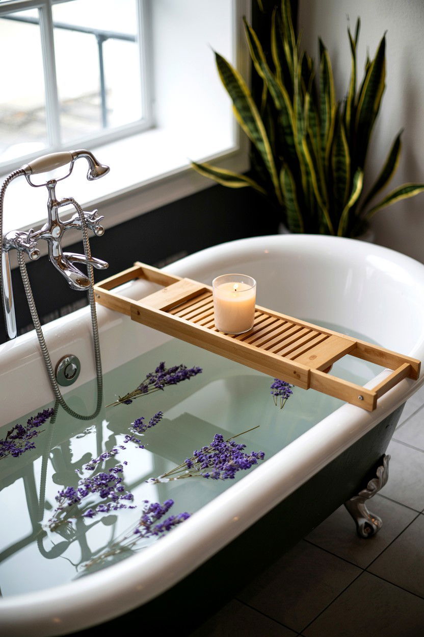 Relaxing aromatherapy bath - 25 Valentine's Day Mental Health Ideas